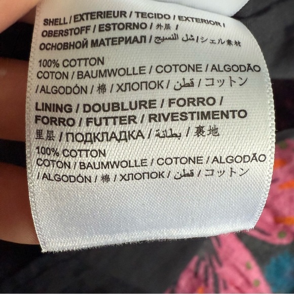 NWT FARM Rio Embellished Pink and Blue Bishop Sleeve Sundress 100% Cotton XS - Picture 14 of 16